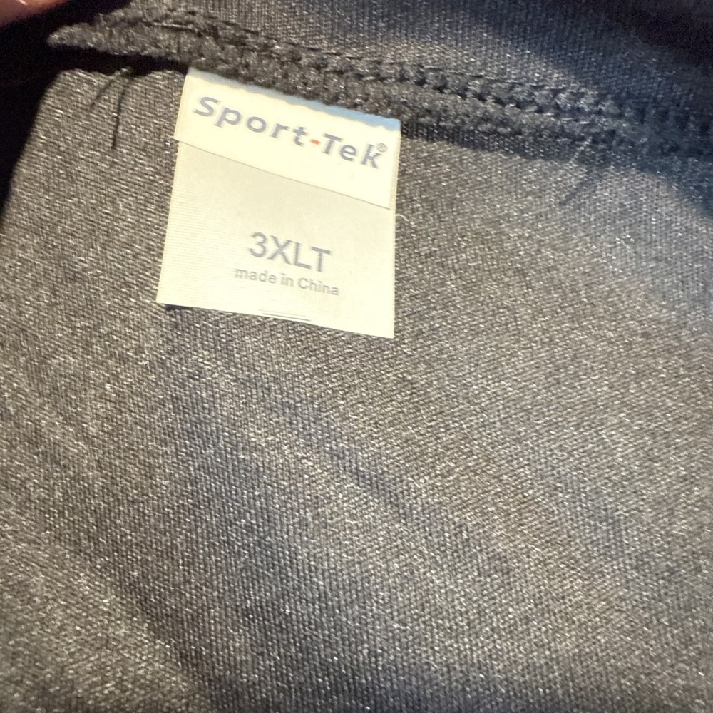 Sports Tek black polyester wicking dry fit size 3XLT - Picture 2 of 4
